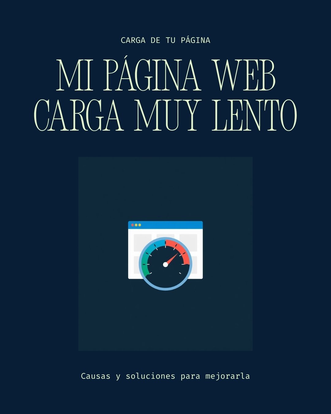 Mi página web carga muy lento: causas y cómo arreglarlo